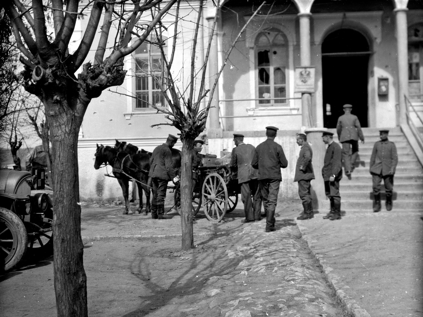 1915, Németh Tamás, Urai Dezső, First World War, Horse-drawn carriage, Fortepan #59257