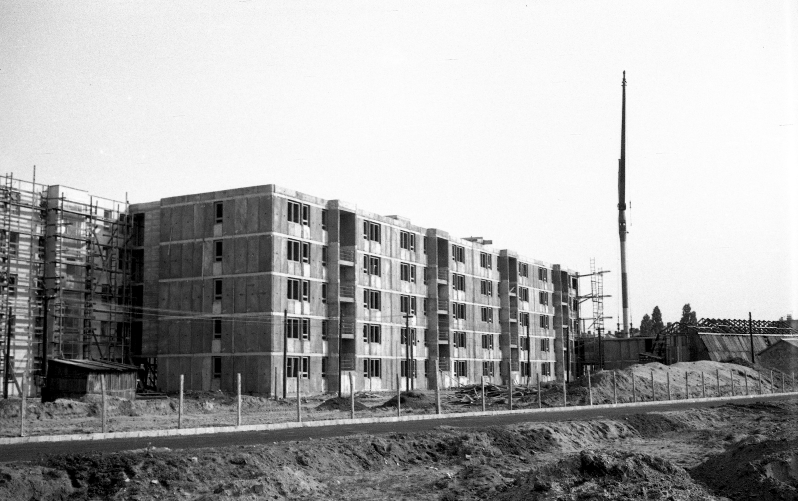 Magyarország, Budapest XIV., Kacsóh Pongrác út, szemben a Kassai tér épületeinek hátsó frontja., 1965, Braun Antal, Budapest, Fortepan #59403