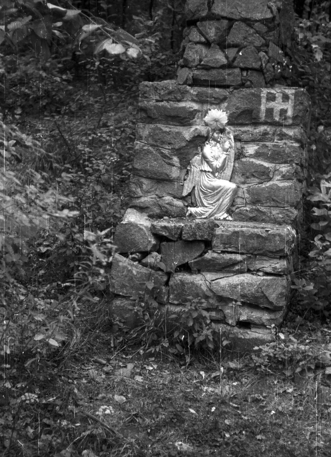 1968, Tóth Lajos, sculpture, angel, Fortepan #59700