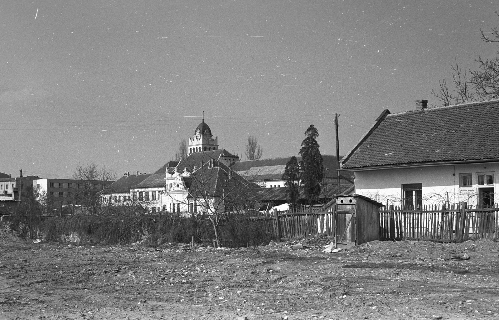 Hungary, Sárospatak, Eötvös út 7., Felsőfokú Tanitóképző Intézet (később Tokaj-Hegyalja Egyetem)., 1968, Tóth Lajos, Mill, student dorm, Jenő Kismarty-Lechner-design, Fortepan #59716
