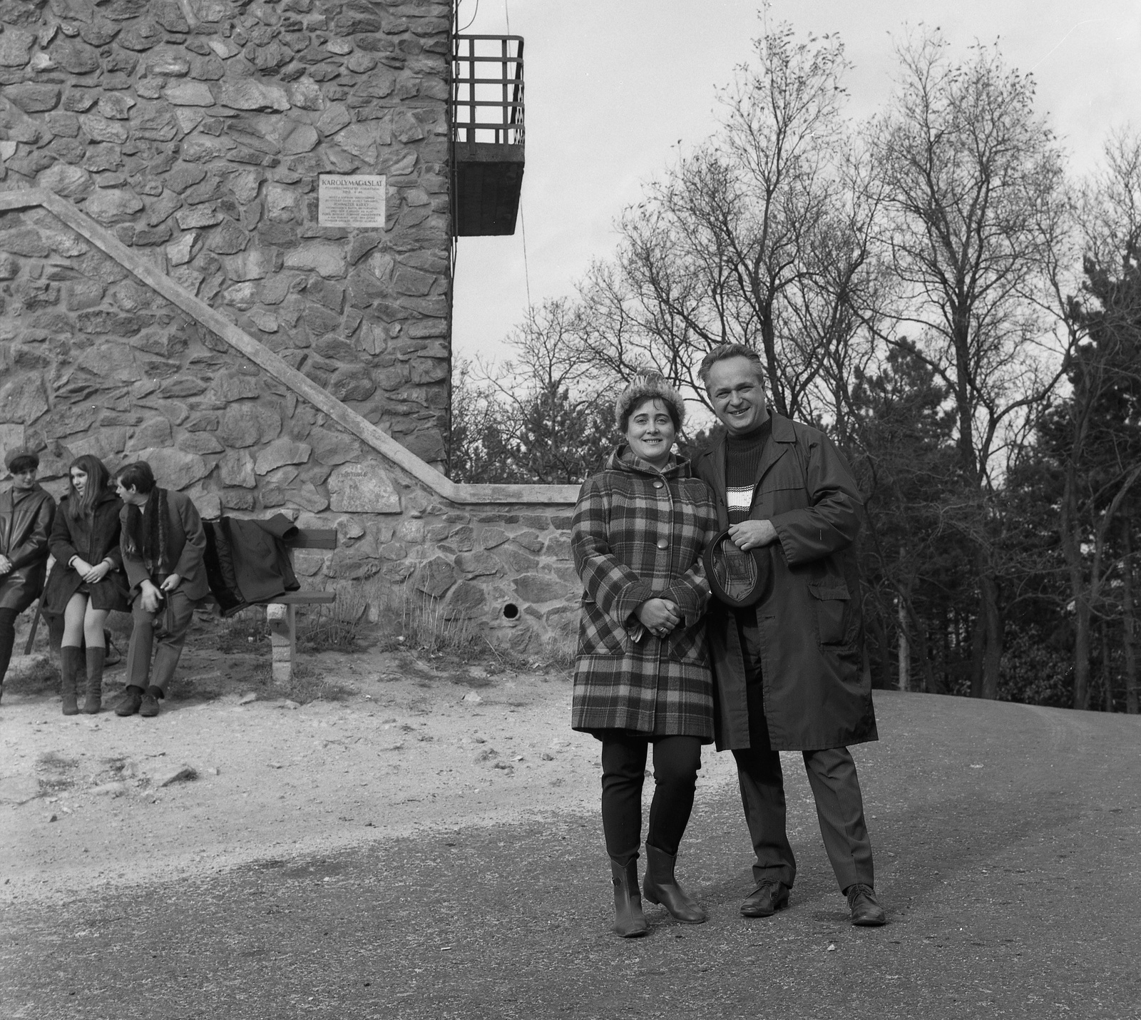 Hungary, Sopron, Károly-kilátó., 1969, Nagy Gyula, tower, lookout, Oszkár Winkler-design, Fortepan #60063