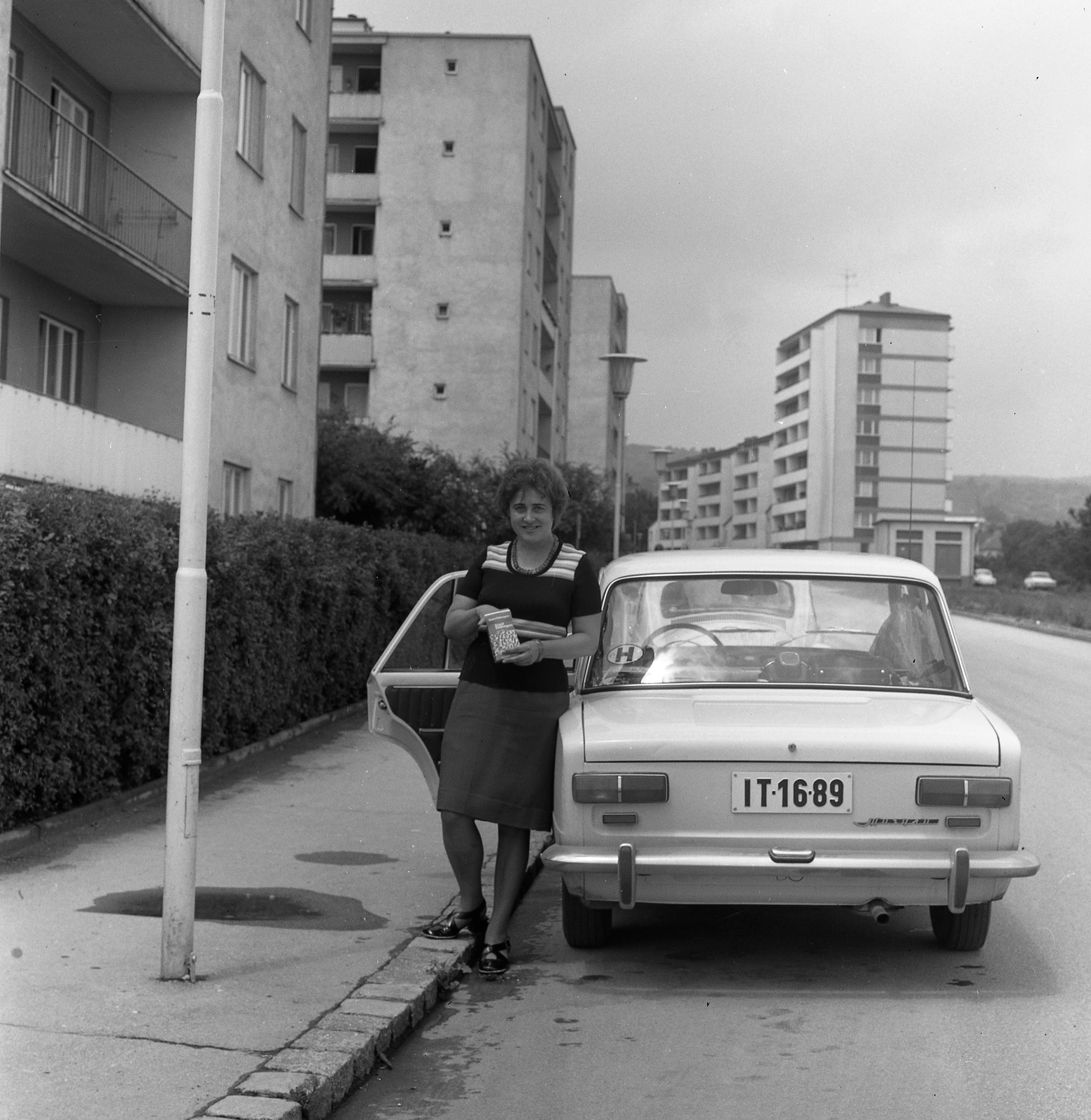 1975, Nagy Gyula, Lada-brand, number plate, Fortepan #60081