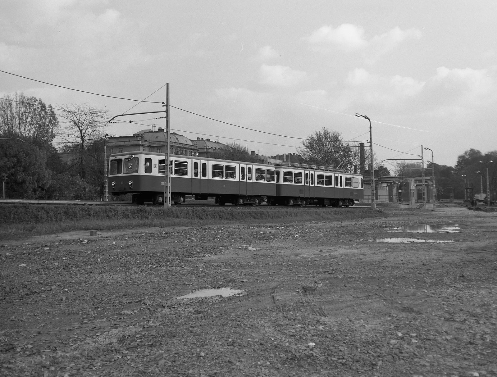 Hungary, Budapest XII., Fogaskerekű a Városmajor végállomás közelében., 1979, Nagy Gyula, Budapest, Fortepan #60118