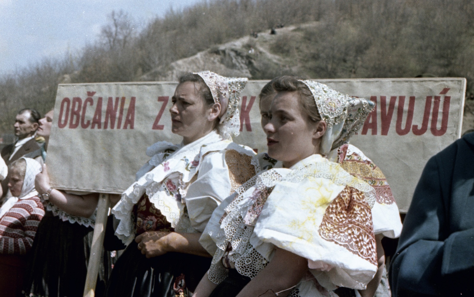 1958, Zsanda Zsolt, Vajszada Károly, colorful, folk costume, Fortepan #60216