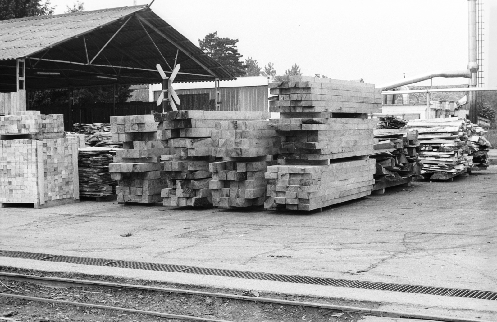 Hungary, az Inconnu Csoport tagjai ezekből a gerendákból készítették a 301-es parcella fejfáit és kopjafáit., 1989, Philipp Tibor, regime change, Inconnu Art Group, Fortepan #60455