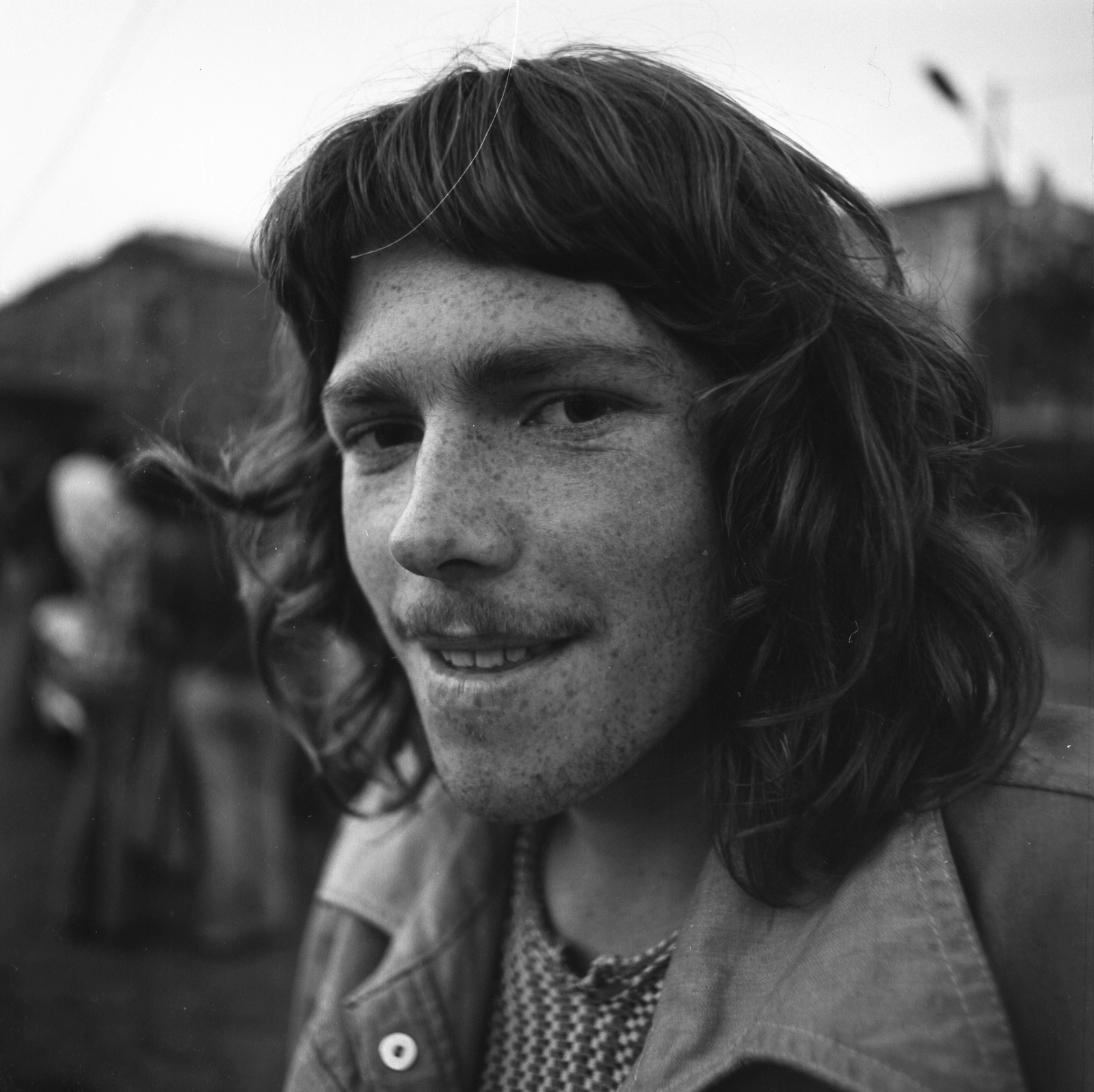 1972, Gárdos György, portrait, man, freckles, Fortepan #60569