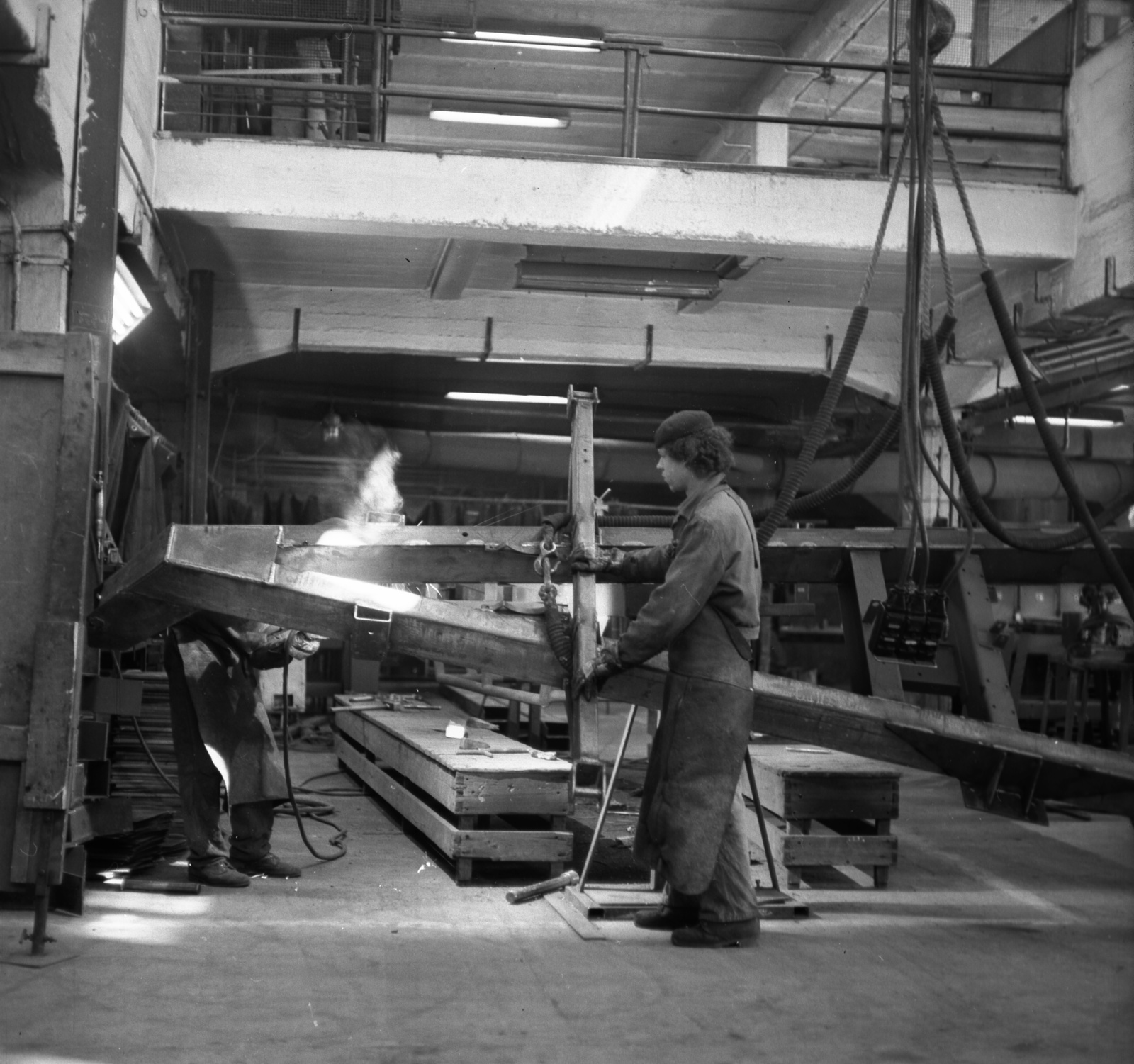 1972, Gárdos György, workshop, work, welding, Fortepan #60574