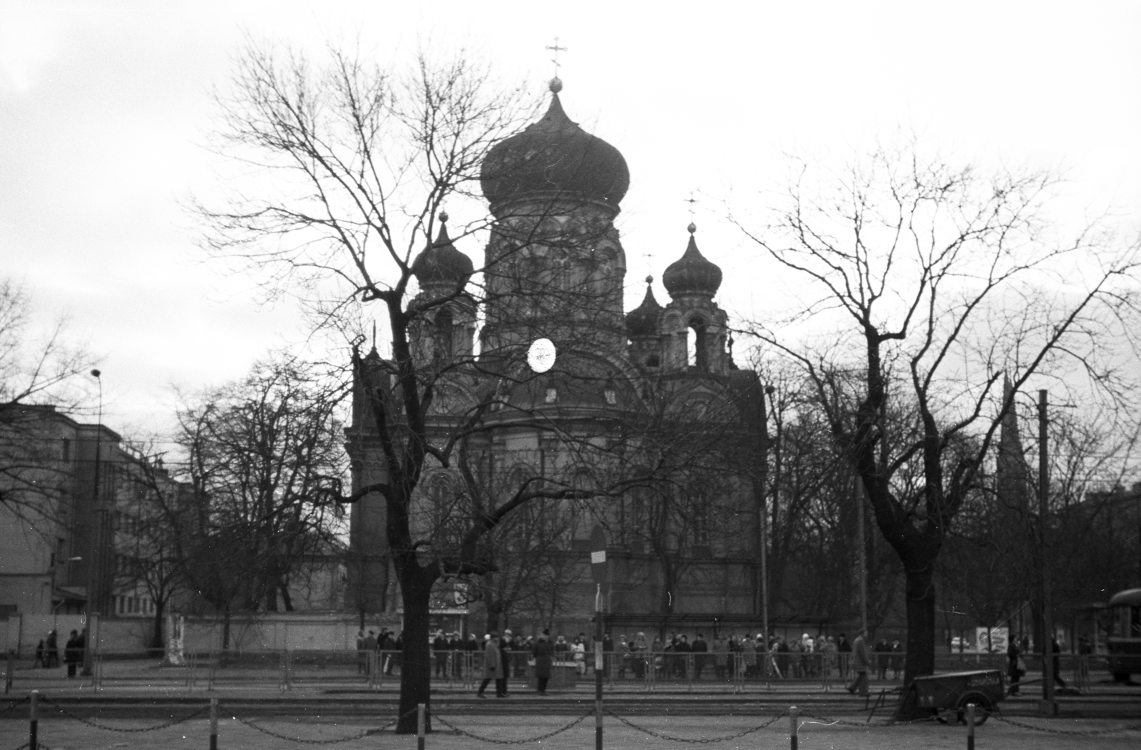 Poland, Warsaw, Praga-Północ városrész, aleja Solidarności (gen. Karola Świerczewskiego), Szent Mária Magdolna ortodox katedrális., 1970, Krantz Károly, Greek Orthodox Church, Eastern Orthodox Church, Fortepan #60686