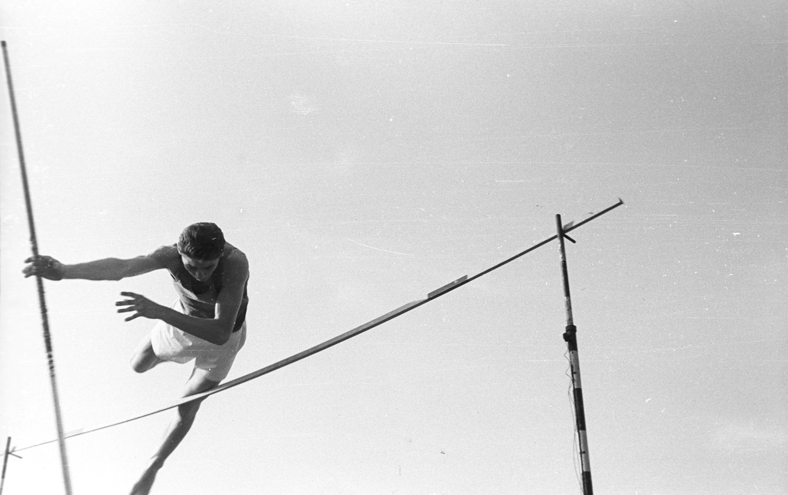 Hungary, Népstadion, Budapest XIV., 1962, Lencse Zoltán, athletics, pole vaulting, Budapest, Fortepan #60842