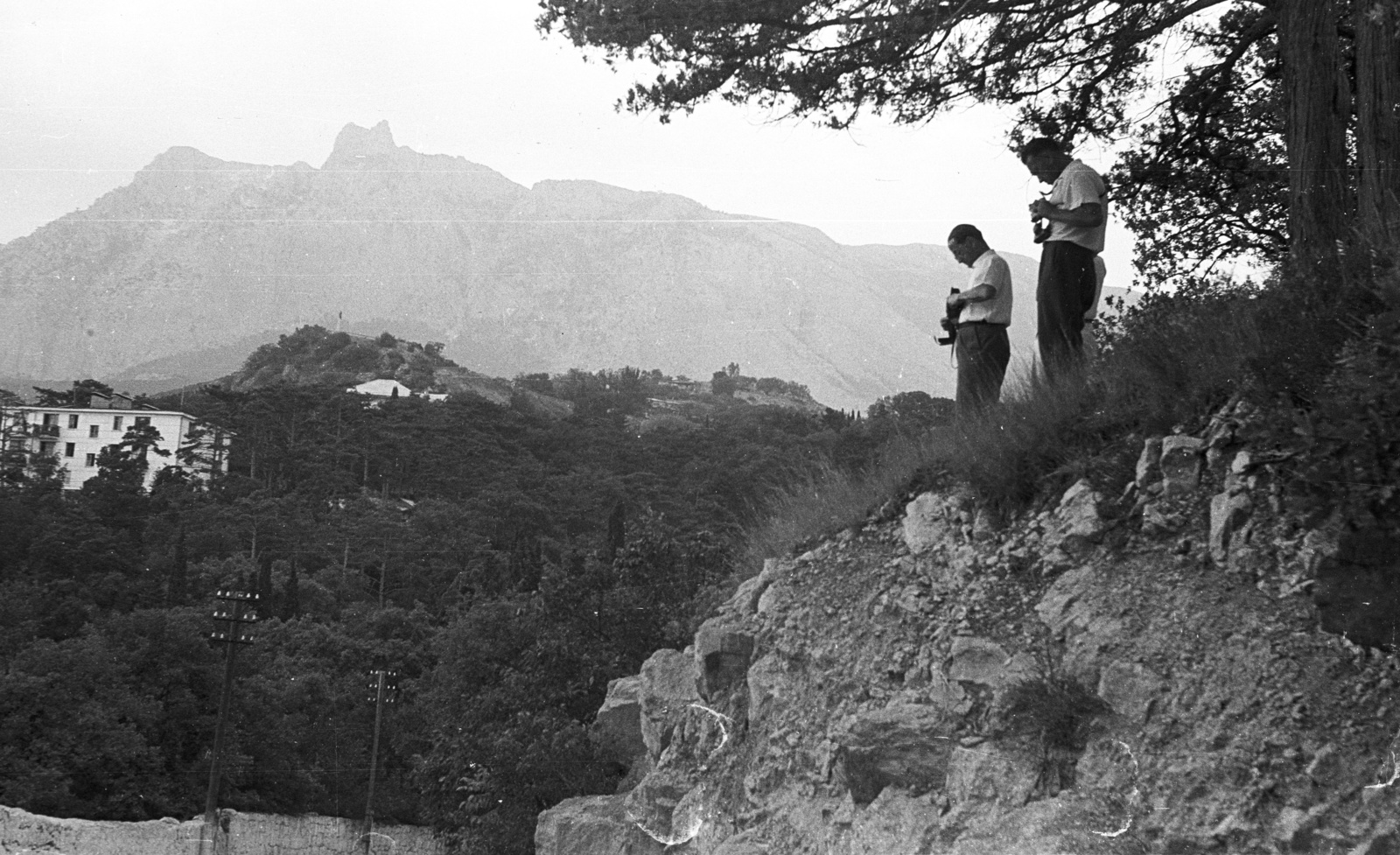 Ukraine,Crimean Peninsula, Aj-Petri hegy Haspra felől nézve, 1963, Lencse Zoltán, Soviet Union, camera, Fortepan #60855