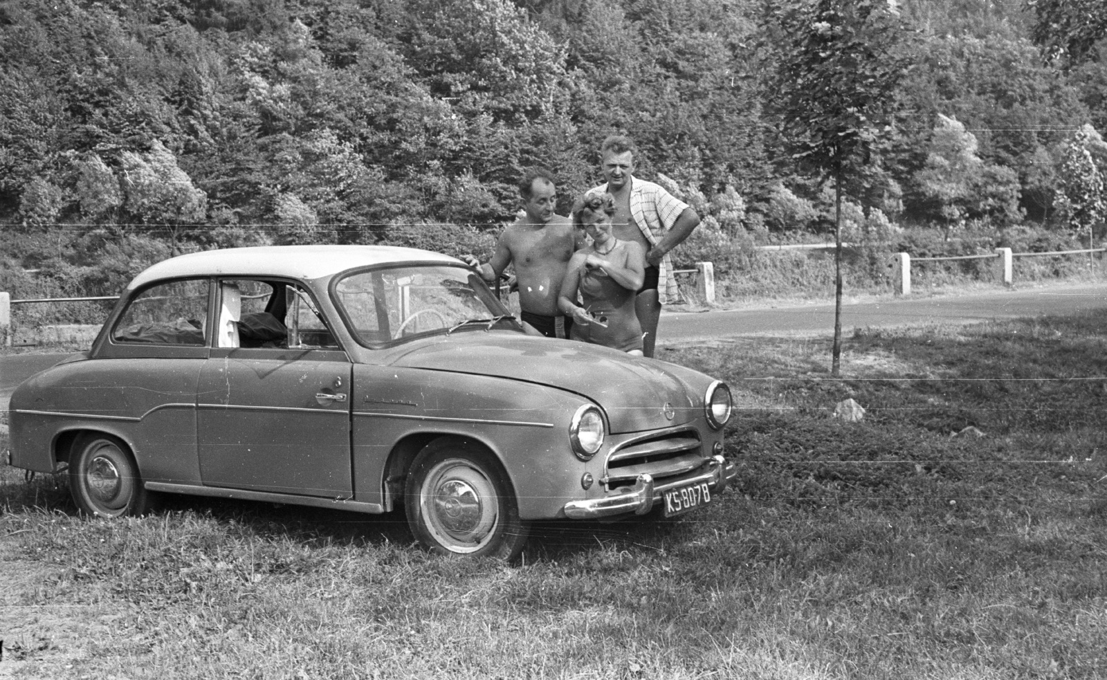 Poland, 1967, Lencse Zoltán, Polish brand, automobile, FSO-brand, Fortepan #60955