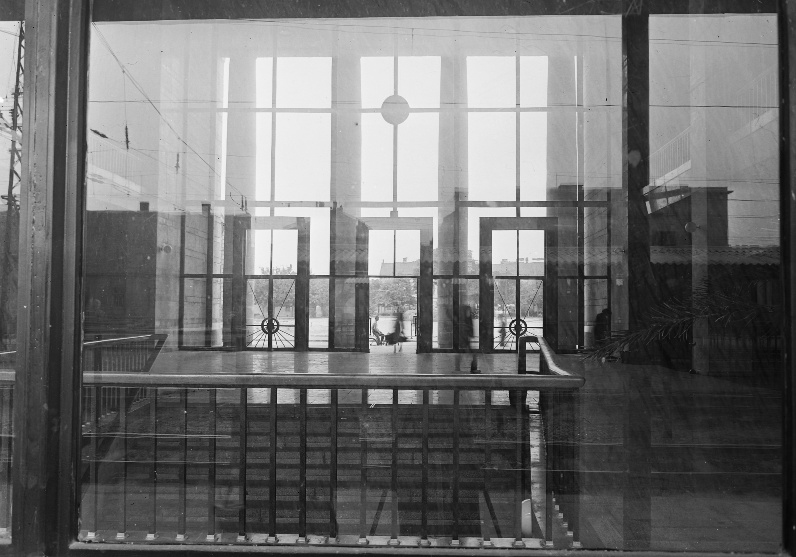 Hungary, Győr, vasútállomás., 1958, UVATERV, train station, train station, János Dianóczy-design, József Éhn-design, Fortepan #6101