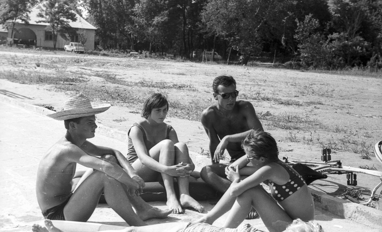 Magyarország, Balatonakarattya, Strand., 1966, Lencse Zoltán, Fortepan #61041