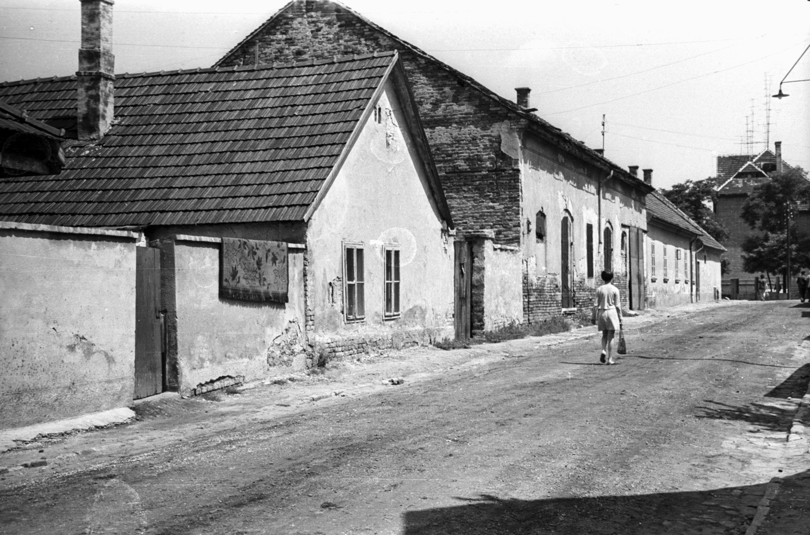 Hungary, Győr, Közép utca az Újlak utca felé nézve., 1966, Lencse Zoltán, dirt road, Fortepan #61052