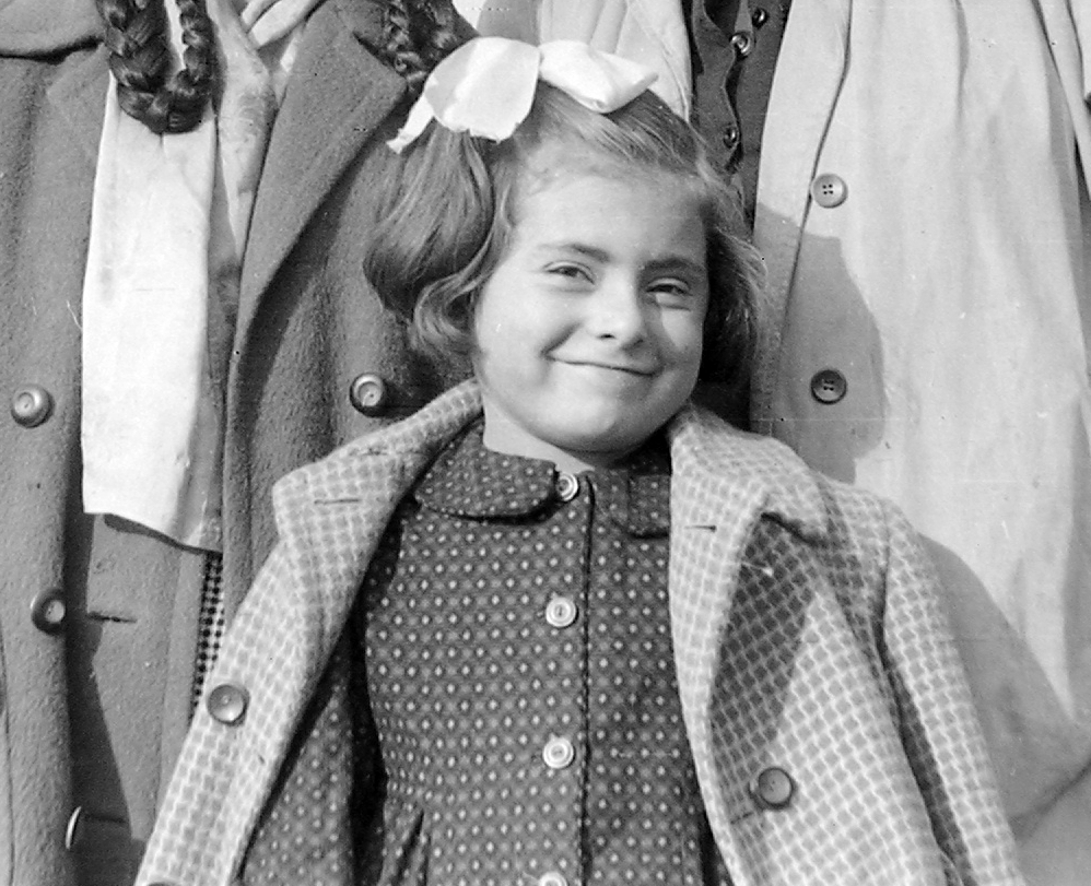 1957, Fortepan, portrait, girl, ribbon, smile, Fortepan #6126
