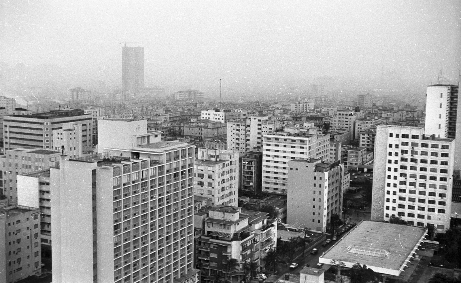 Cuba, Havana, a város látképe a FOCSA épületből., 1974, Mészáros Zoltán, construction, picture, high-rise building, Fortepan #61525