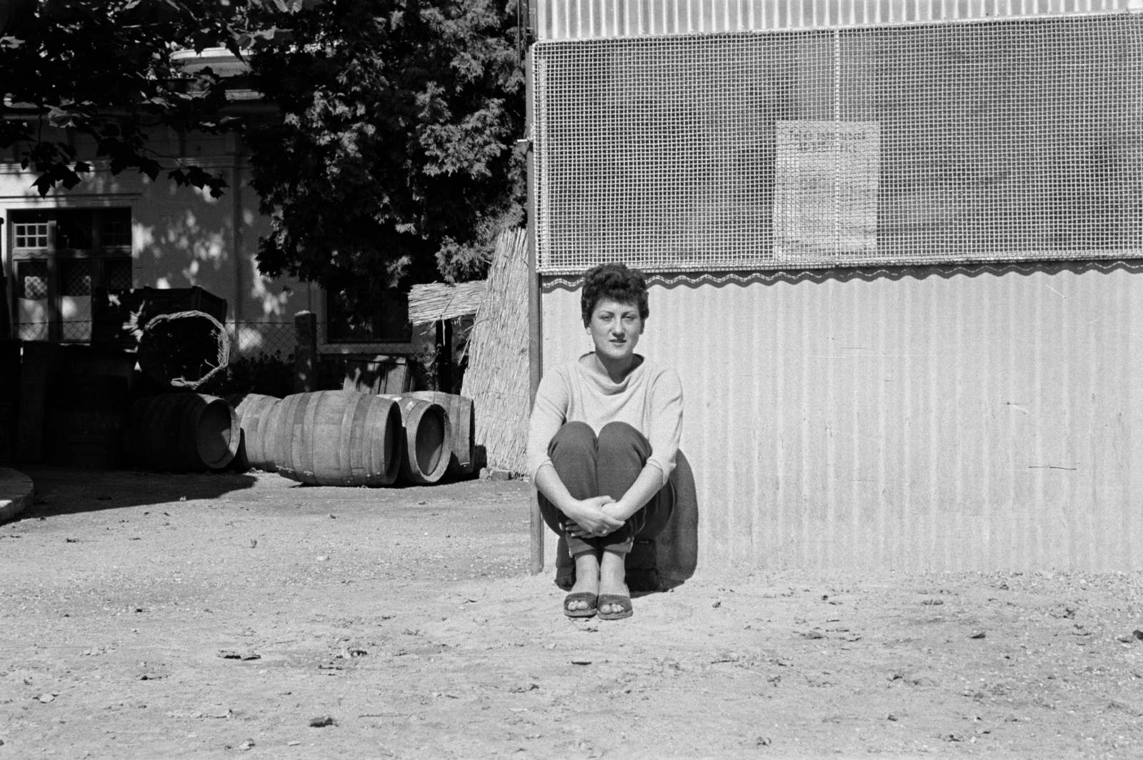 1956, Lipovits Károly, barrel, Fortepan #61803