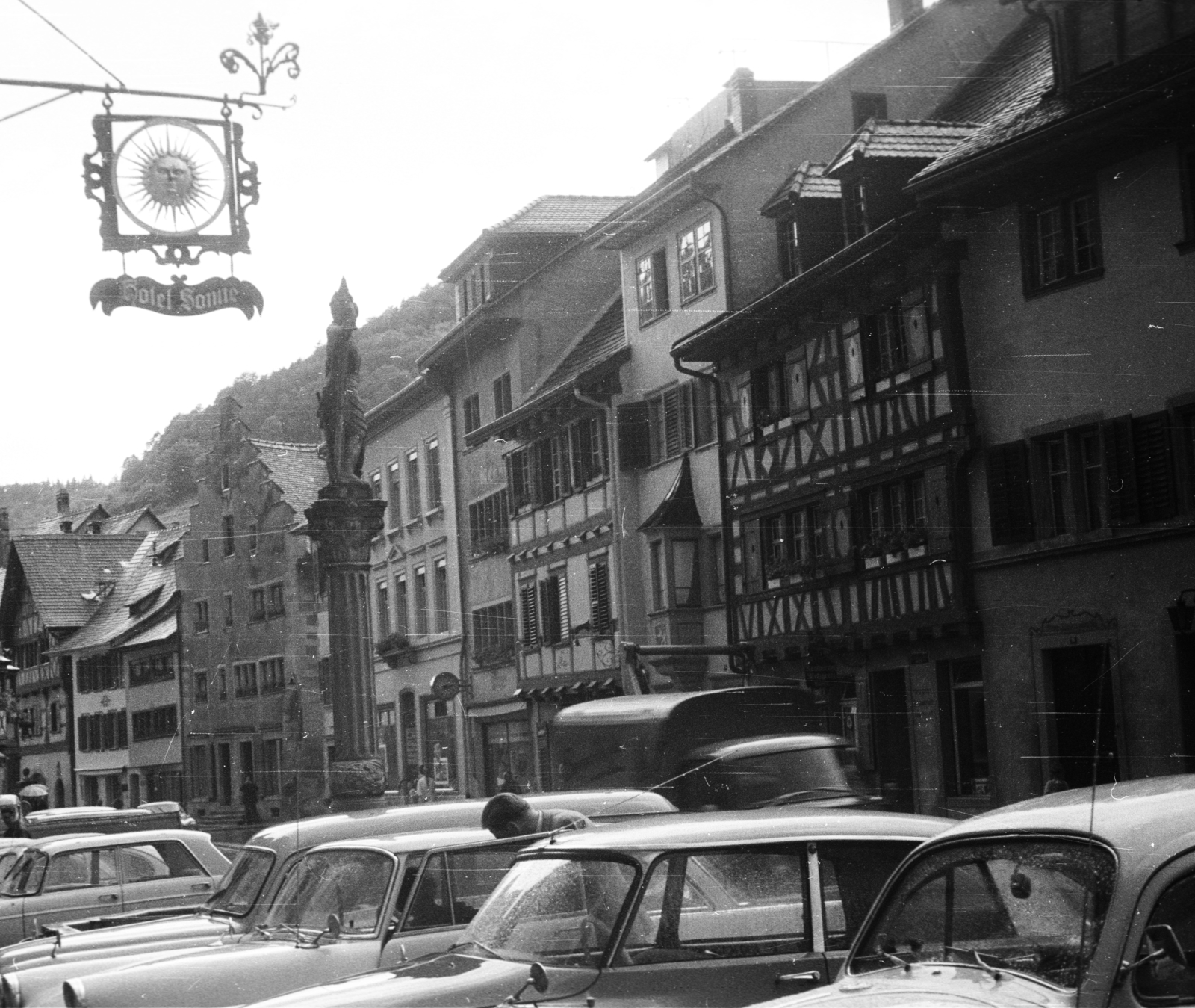 Switzerland, Stein am Rhein, Rathausplatz., 1966, A R, Fortepan #62017