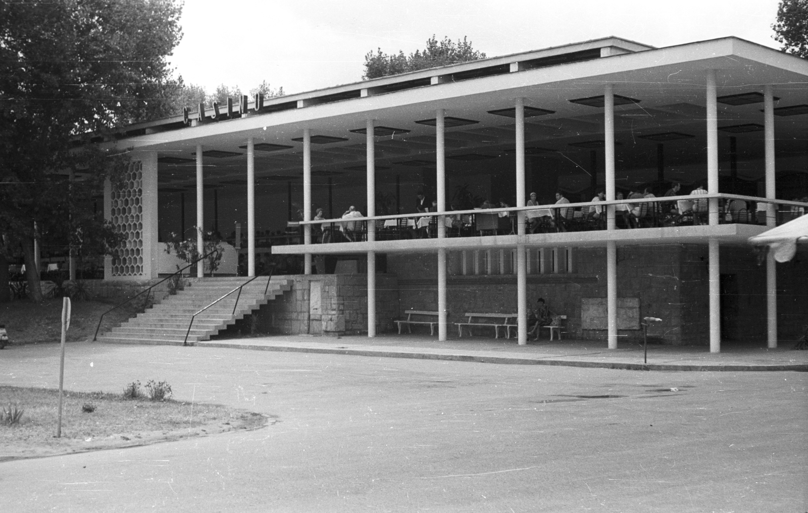 Bulgária, Napospart, Casino étterem., 1968, A R, Fortepan #62050