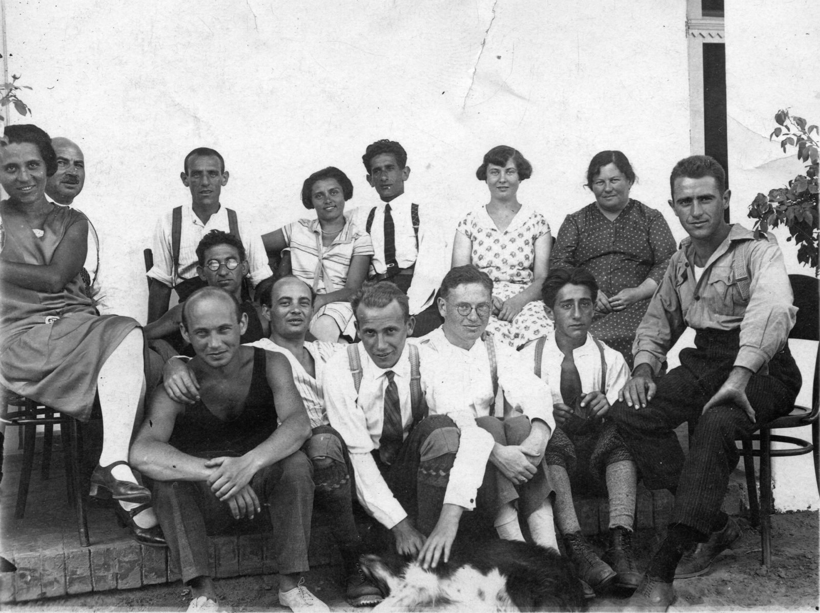 1928, A R, tableau, glasses, Fortepan #62086