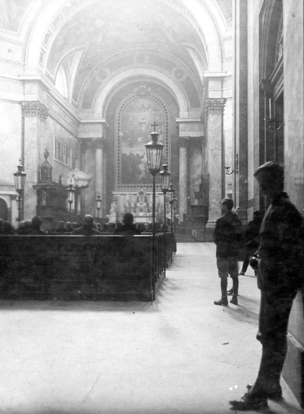 Magyarország, Esztergom, Bazilika., 1930, A R, templom, katolikus, templombelső, Fortepan #62134