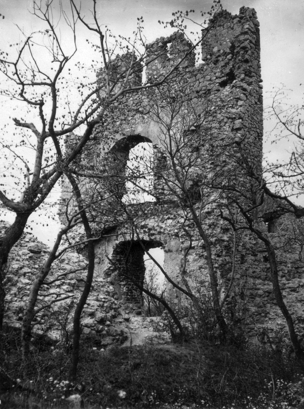 Hungary, Vértessomló, Vitányvár., 1933, A R, ruins, castle ruins, castle, Fortepan #62227
