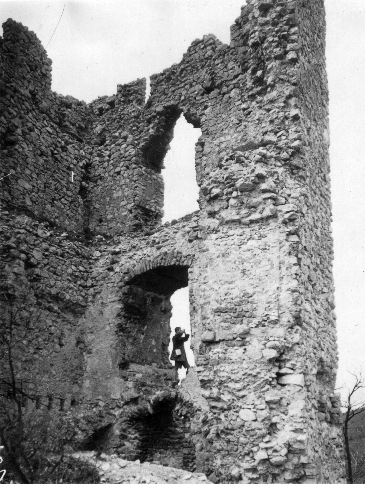 Hungary, Vértessomló, Vitányvár., 1933, A R, ruins, castle ruins, castle, arch, Fortepan #62229