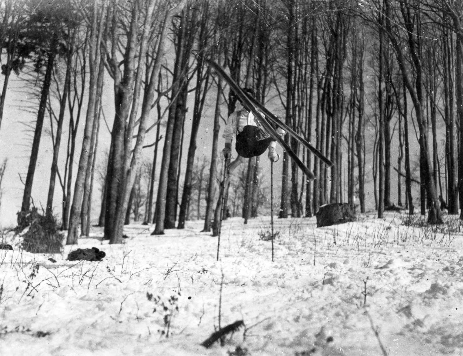 1934, A R, winter, snow, skis, feat, skiing, Best of, Fortepan #62266
