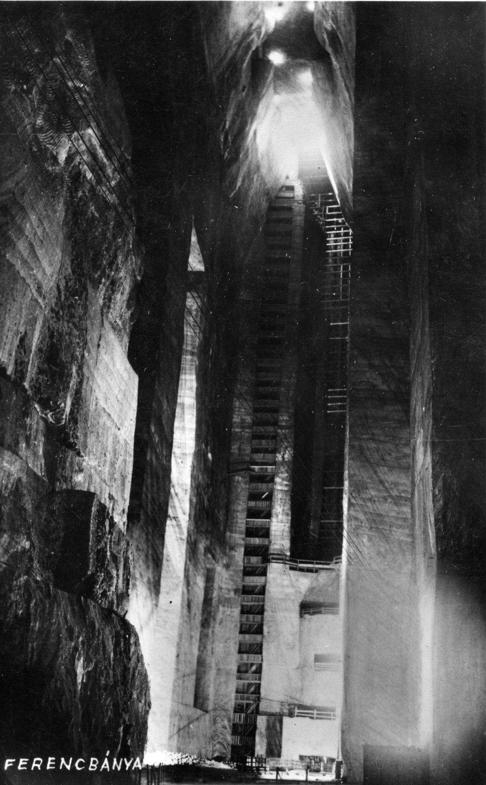 Ukraine,Zakarpattia Oblast, Solotvino, Ferencbánya., 1940, A R, salt mine, Fortepan #62307