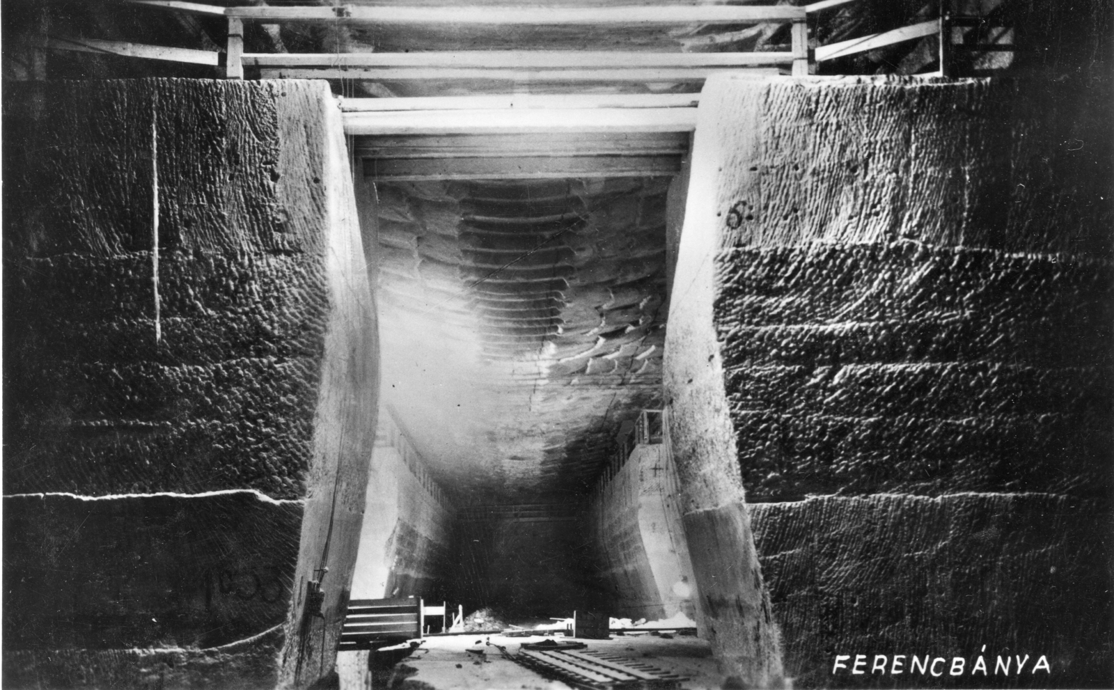 Ukraine,Zakarpattia Oblast, Solotvino, Ferencbánya., 1940, A R, salt mine, Fortepan #62308