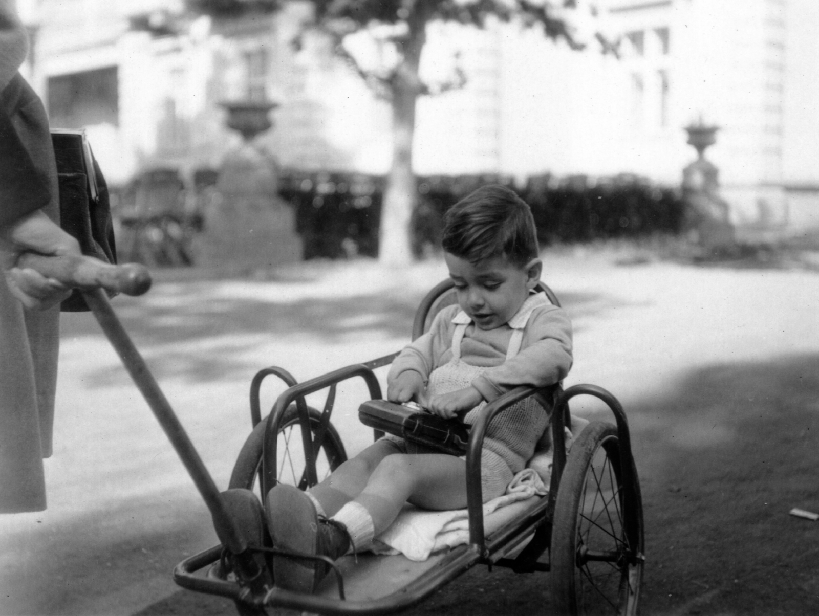 1950, A R, kézikocsi, kisfiú, Fortepan #62337