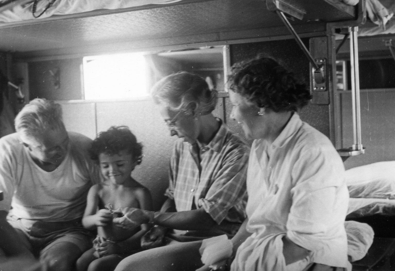 1960, A R, railway, tableau, man, kid, Fortepan #62386