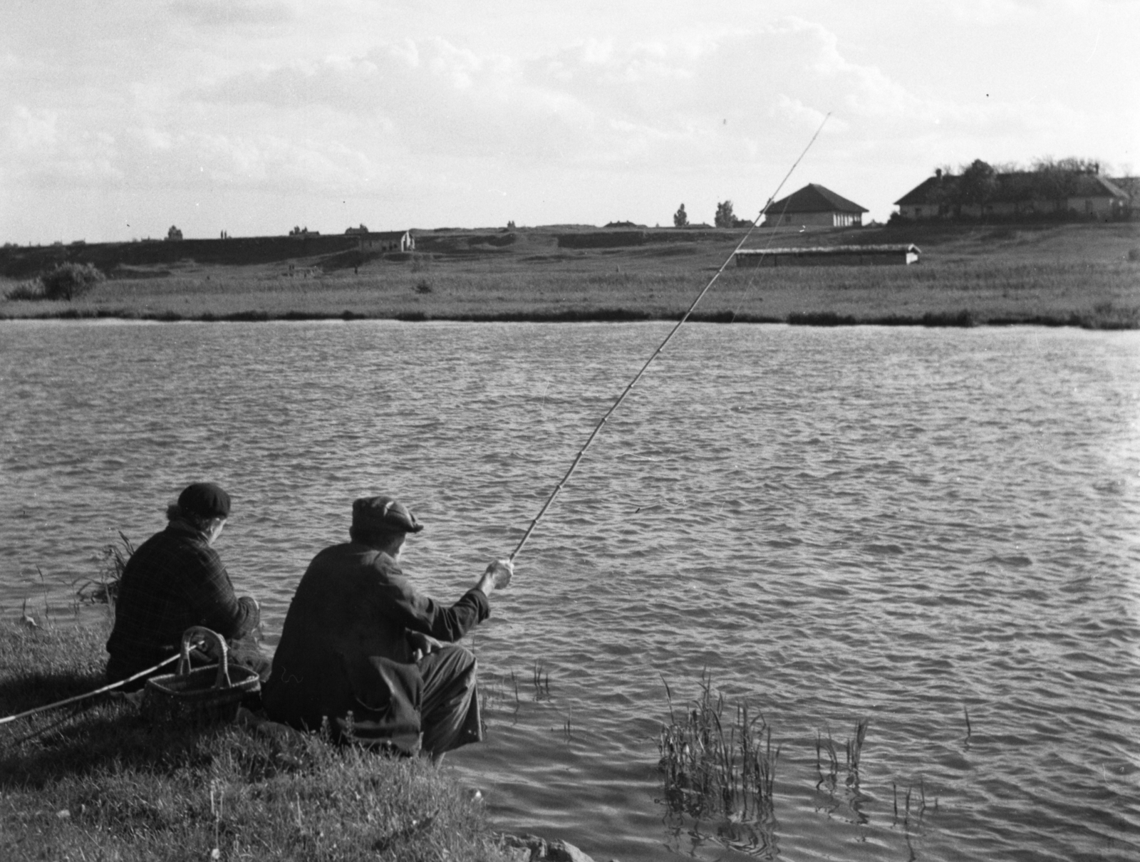 1939, Góg Emese, fishing, Fortepan #62579