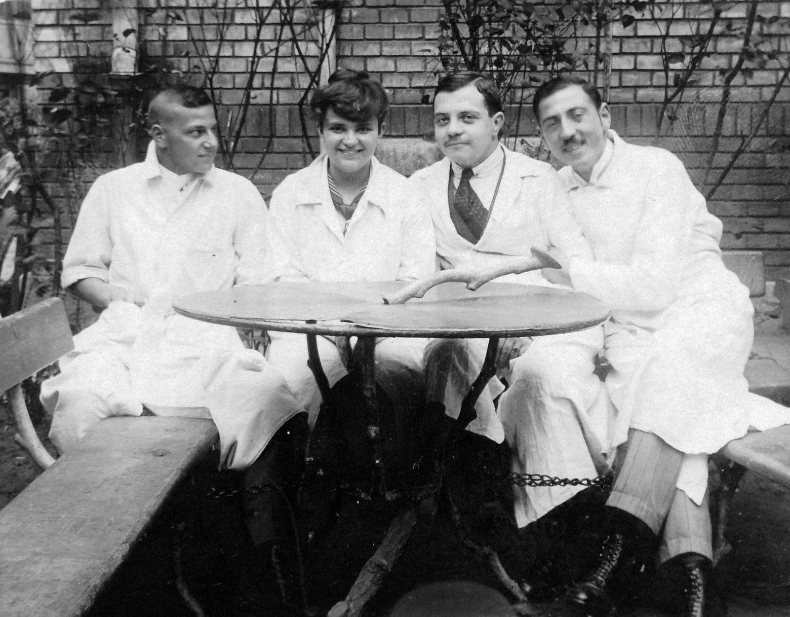 1932, Fortepan, tableau, overall, Fortepan #6263