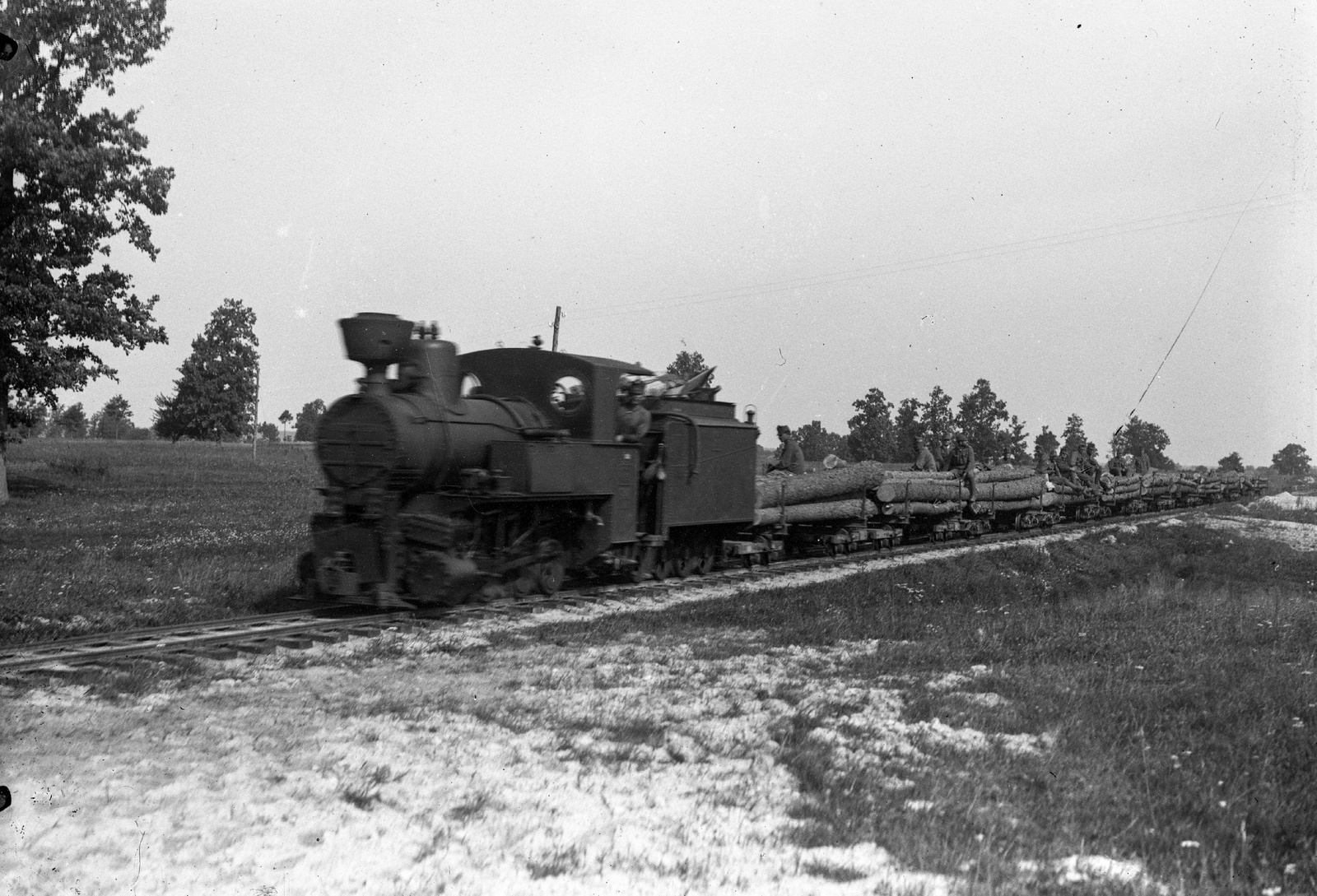 1916, Veszprém Megyei Levéltár/Klauszer, steam locomotive, railway, narrow-gauge railway, Fortepan #62672