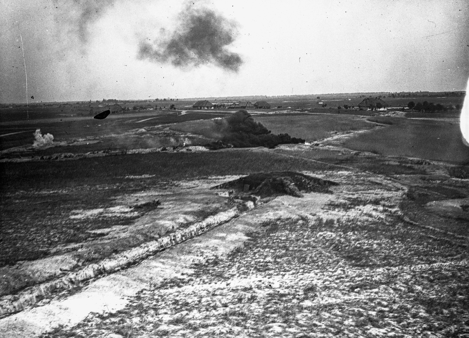 1914, Veszprém Megyei Levéltár/Klauszer, First World War, trench, explosion, Fortepan #62764