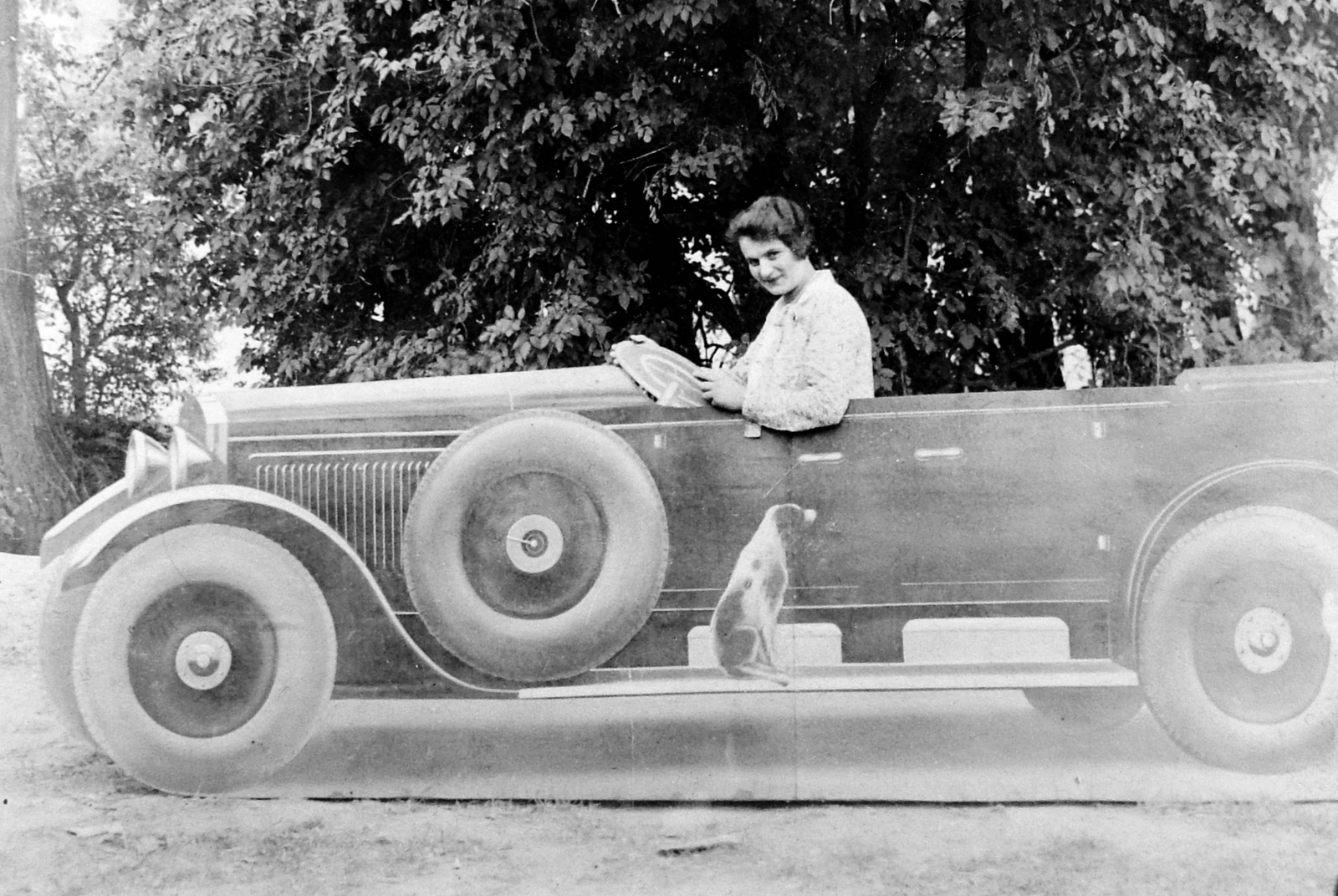1929, Fortepan, portrait, studio, woman, girls'n'cars, Fortepan #6445