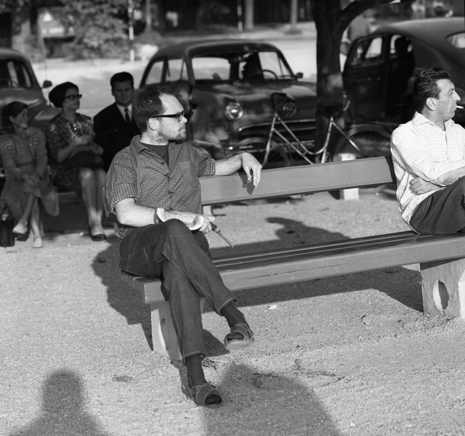 Hungary,Lake Balaton, Siófok, Krúdy sétány a hajóállomás közelében., 1965, Magyar Rendőr, Fortepan #65205