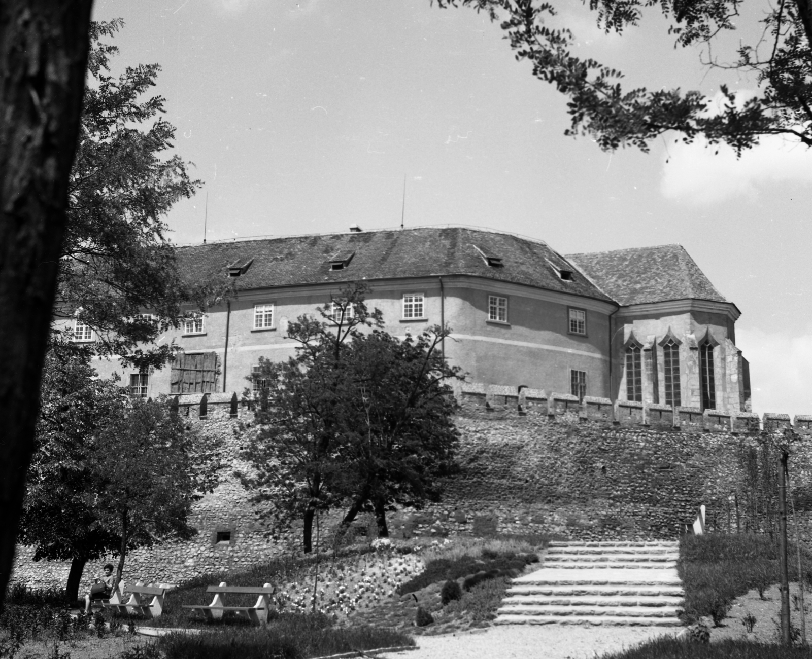 Hungary, Siklós, Vár., 1966, Magyar Rendőr, gothic, chapel, Fortepan #65337