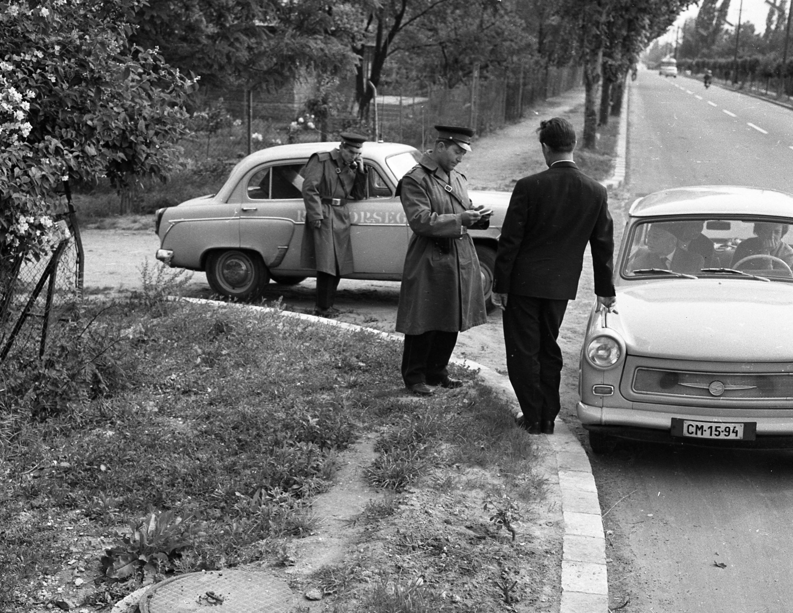 Hungary, 1966, Magyar Rendőr, police vehicle, number plate, Fortepan #65361