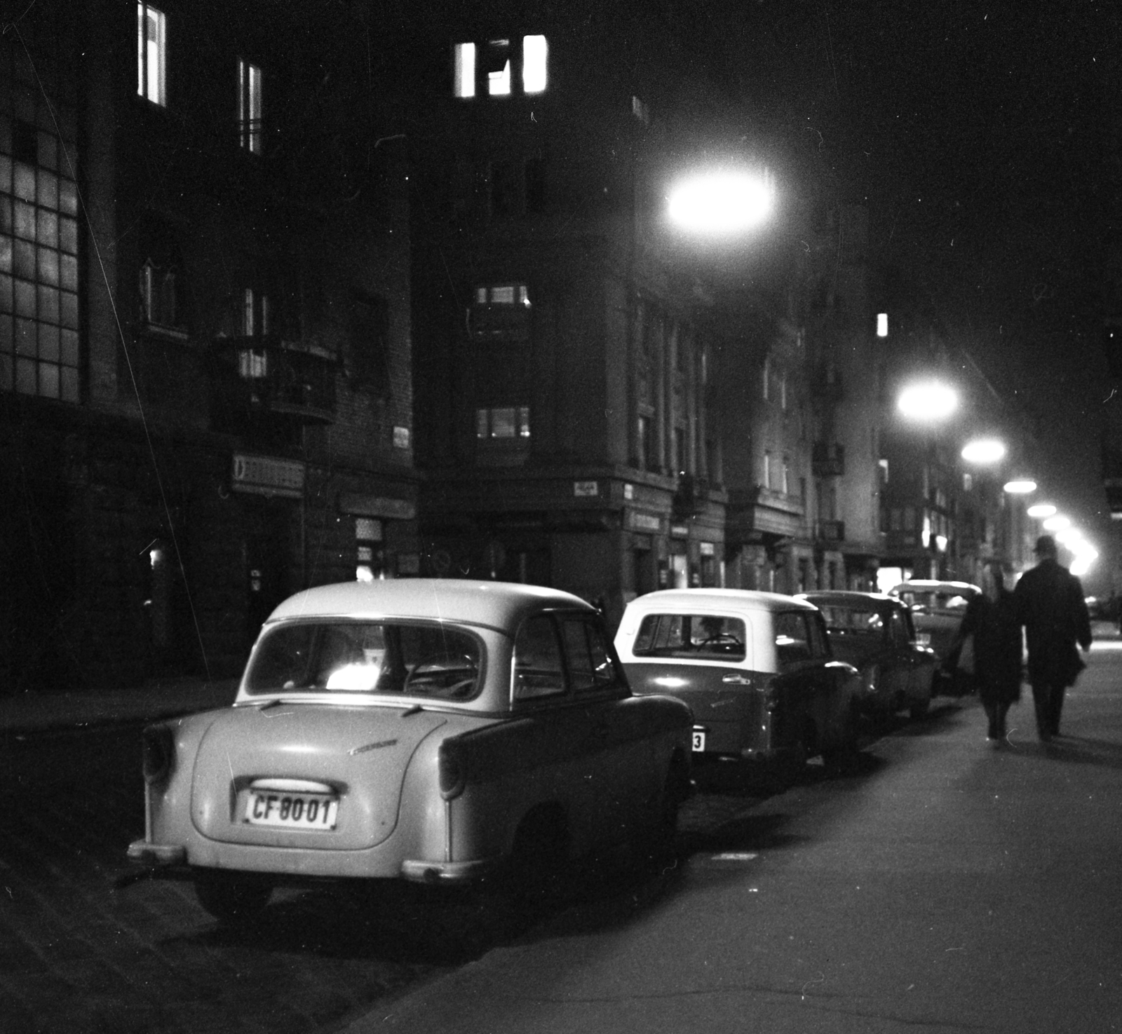 Magyarország, Budapest XIII., Hegedűs Gyula utca, szemben a Felka utca torkolata., 1967, Magyar Rendőr, Trabant 500, Budapest, rendszám, Fortepan #65501