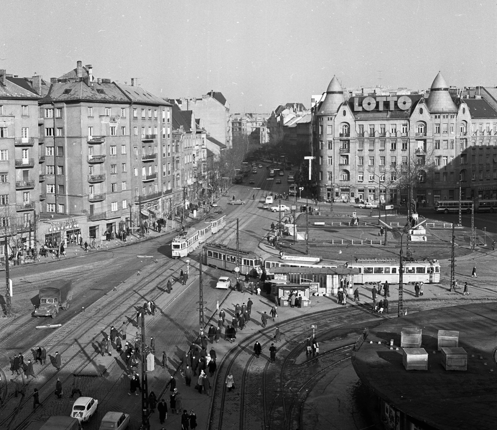 Hungary, Budapest XI., Móricz Zsigmond körtér., 1973, Magyar Rendőr, Fiat-brand, Budapest, Fortepan #65974