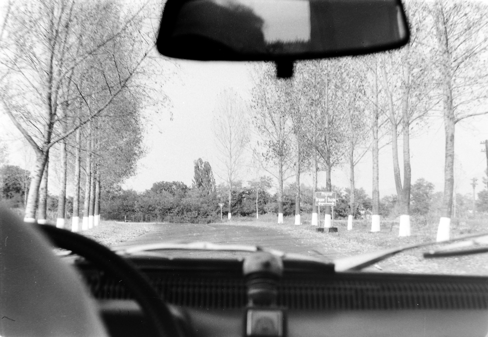 Romania,Transylvania, útban Prázsmár felé., 1989, Fortepan, landscape, windshield wiper, rear-view mirror, steering wheel, vehicle interior, Fortepan #662