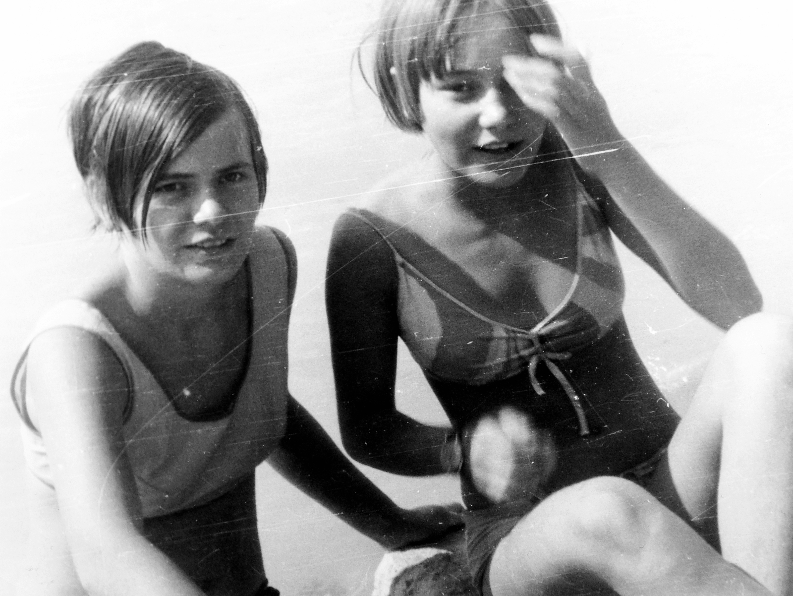 1966, Sándor Dávid, double portrait, Fortepan #6627