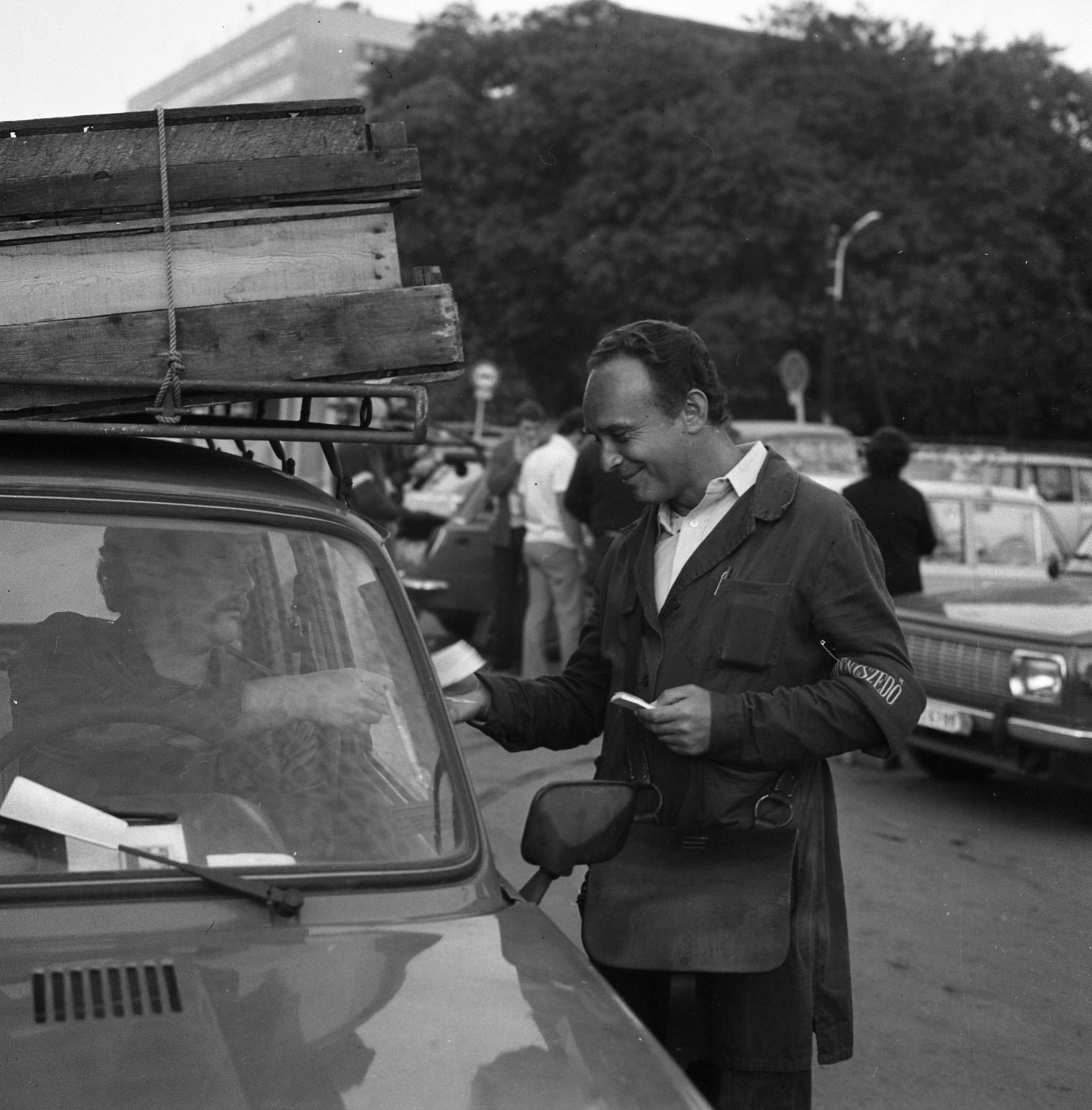 Hungary, Budapest XIV., Bosnyák utca, nagybani zöldség-gyümölcs piac., 1981, Magyar Rendőr, Budapest, Fortepan #66662