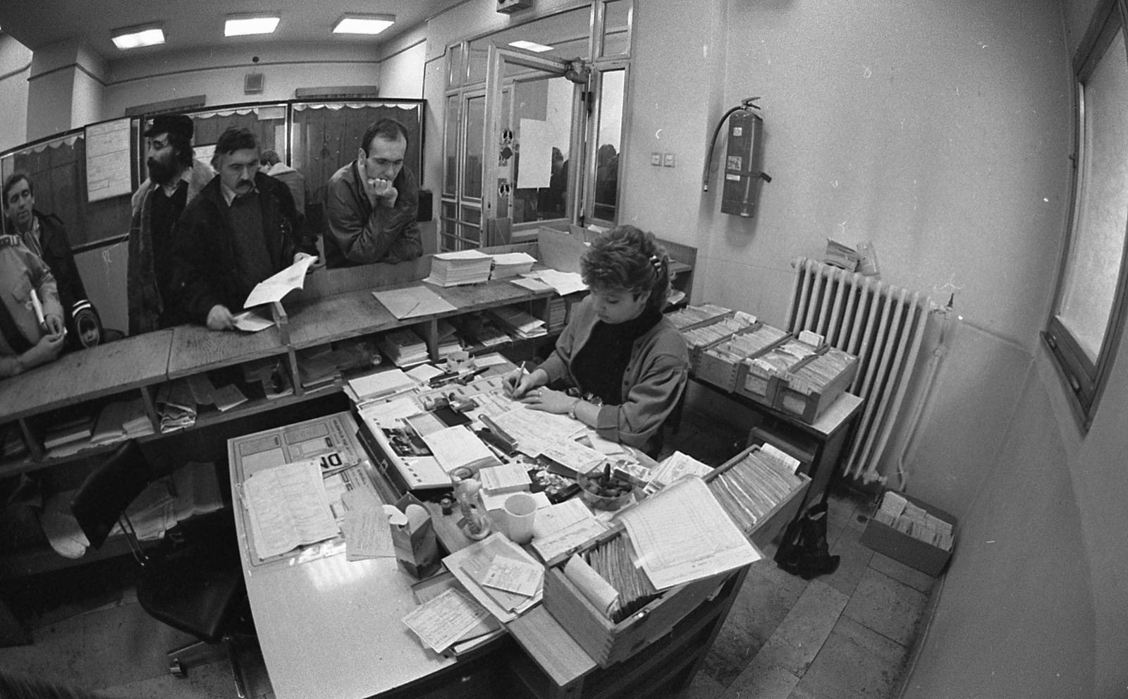 Magyarország, Budapest XIV., Hungária körút 149., BRFK Közlekedésrendészeti Osztály., 1990, Magyar Rendőr, Budapest, Fortepan #67211