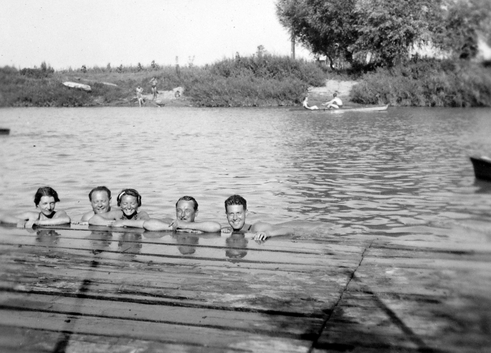 1938, Gyöngyi, tableau, bathing, Fortepan #6899