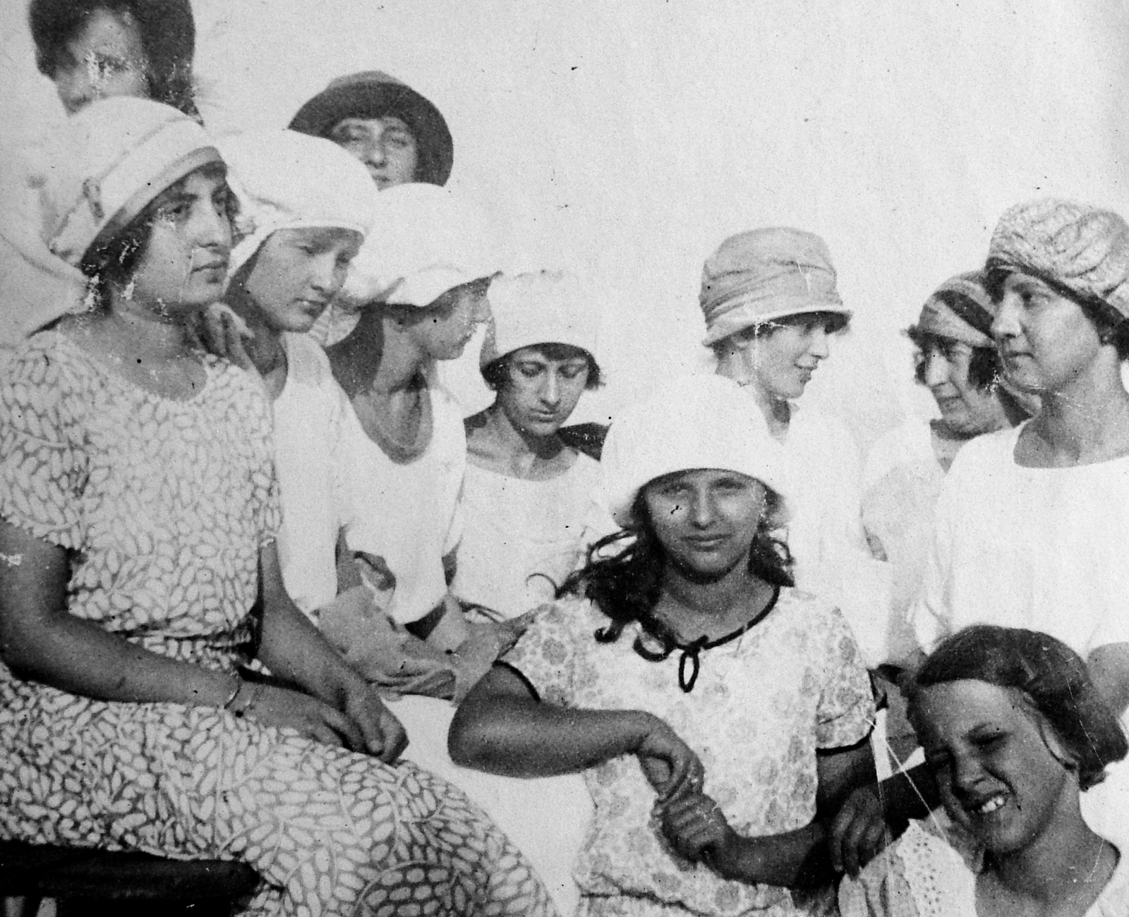 1926, Fortepan, hat, tableau, women, summer, cap, Fortepan #6927