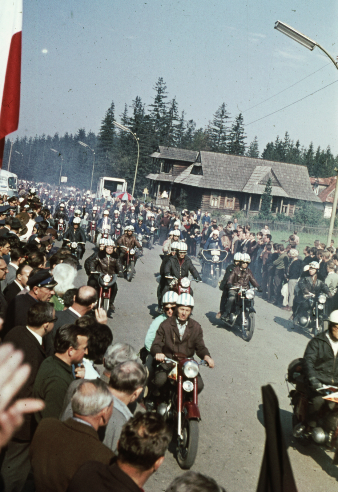 Poland, 1966, A R, colorful, motorcycle, Jawa 250, Fortepan #69805