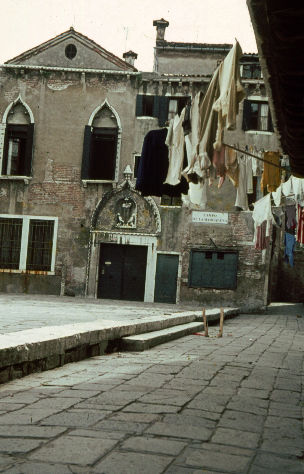 Italy, Venice, Campo della Maddalena., 1963, A R, colorful, Fortepan #69855